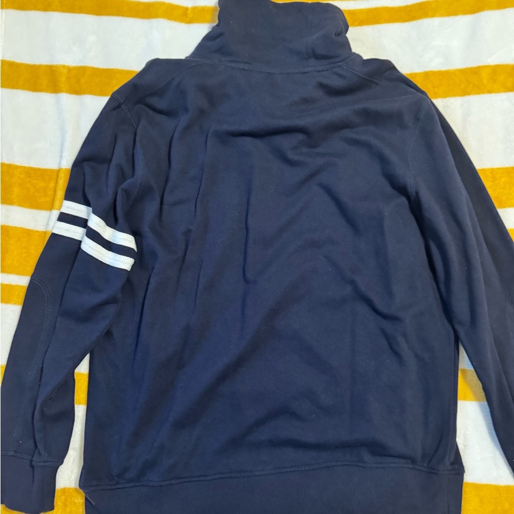 Navy Blue Pullover with White Lettering - Picture 2 of 3